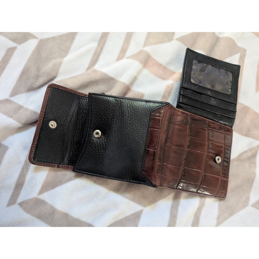 brighton brown leather shoulder bag with two wallets - Picture 3 of 7